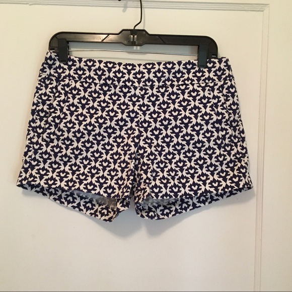 J. Crew Pants - J. Crew Blue & White Shorts Size 4 J. Crew Pants - J. Crew Blue & White Shorts Size 4